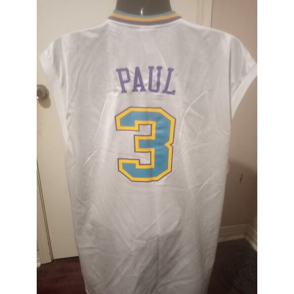 Vintage Reebok New Orleans Hornets Chris Paul #3 Jersey White Men’s 2XL NBA RARE - Picture 6 of 12